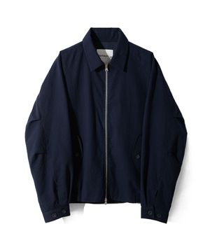 Visitor Harrington Seersucker Jacket Navy
