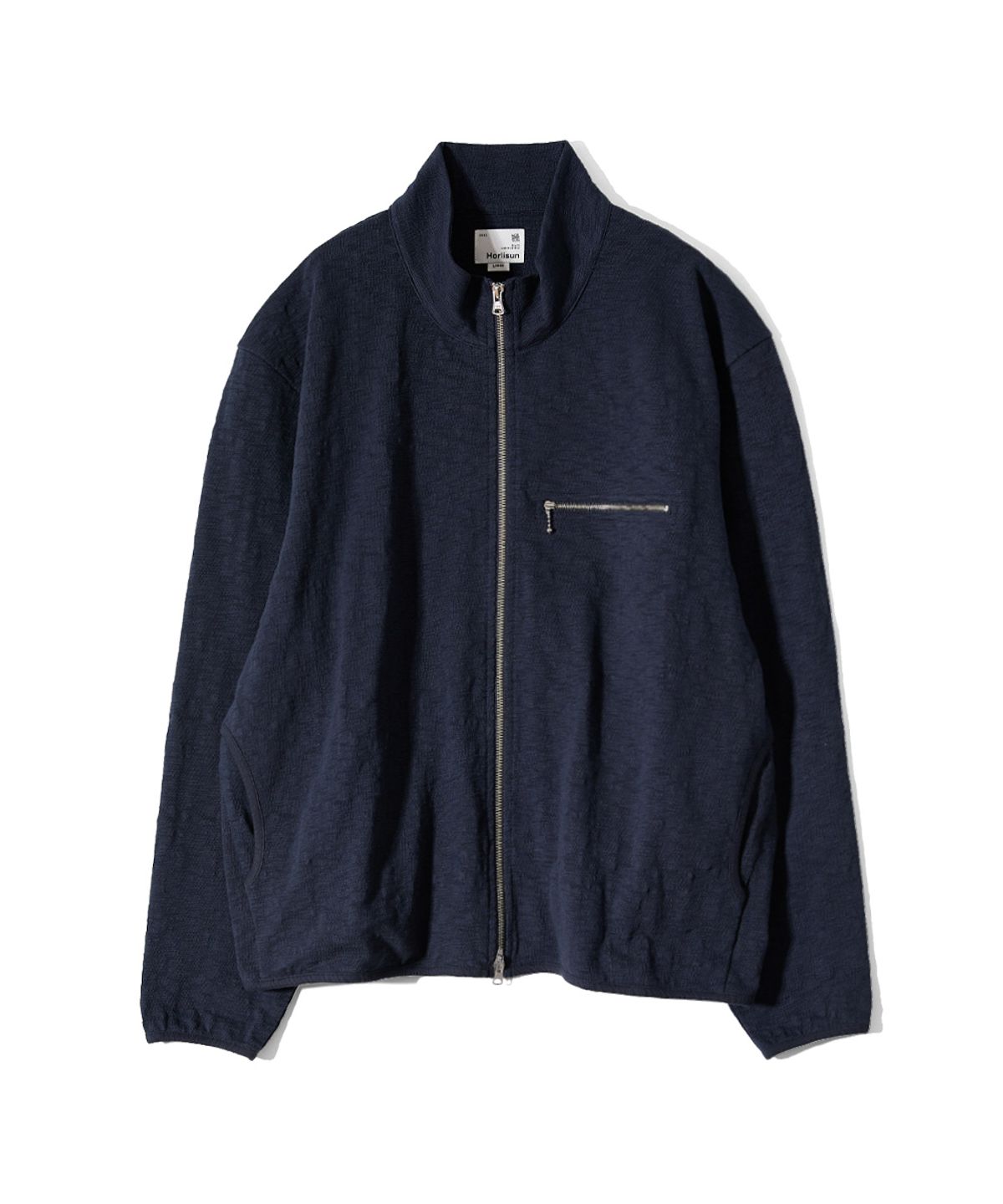 홀리선(HORLISUN) Baxter Slub Zip Up Jacket Navy