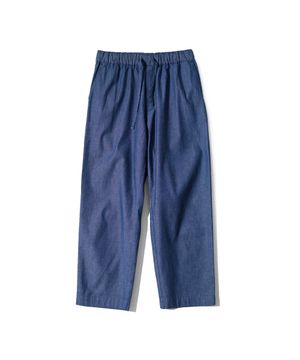 Cove Chambray Drape Loose Pants Blue