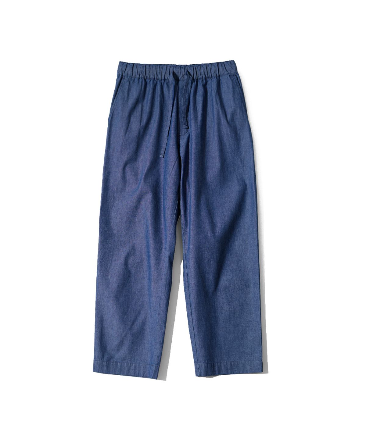 홀리선(HORLISUN) Cove Chambray Drape Loose Pants Blue