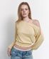 Ian Unbal Smocked Long sleeve Top (Yellow)