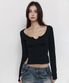 Tia  Long Sleeve Top (Black)
