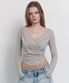 Deba Long Sleeve Top (Silver Grey)
