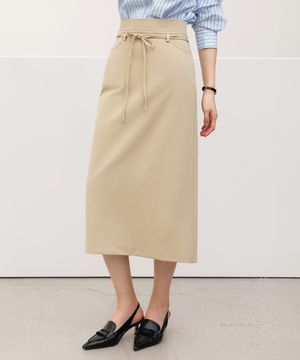 마레 스트링 미디 스커트