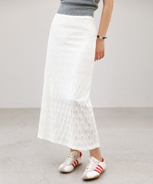마엘 플라워 롱 스커트