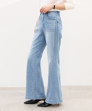 센터라인 플레어 부츠컷 데님 팬츠