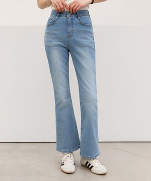 시크릿밴딩 연청 데일리 부츠컷 데님 팬츠