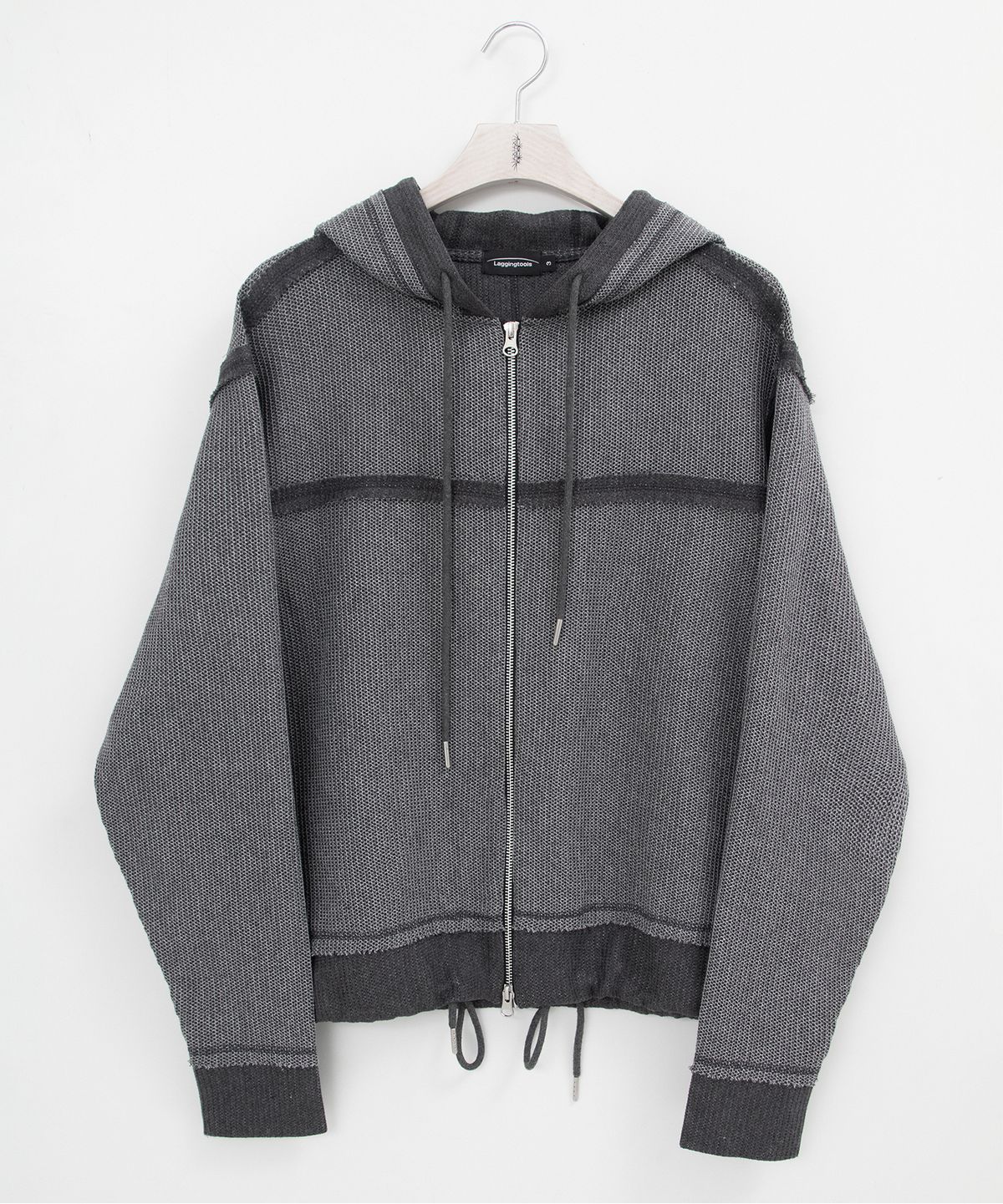 래깅툴즈(LAGGINGTOOLS) Textured Weave Hoodie_____grey