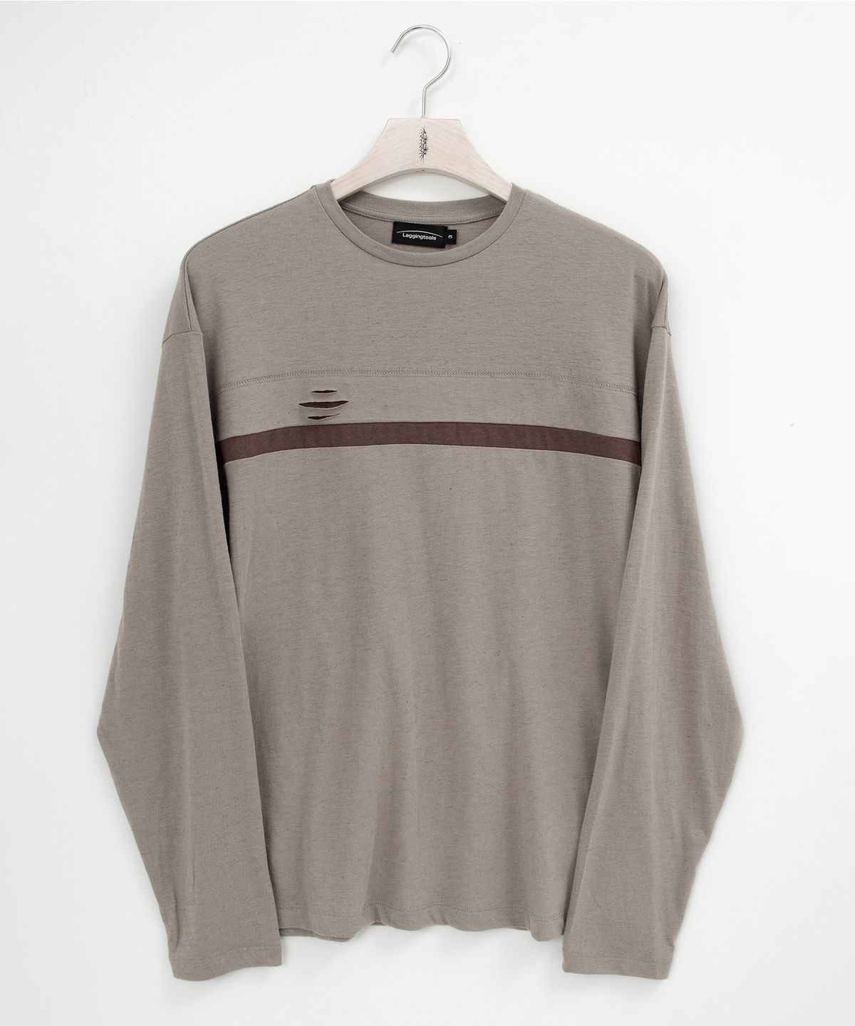 래깅툴즈(LAGGINGTOOLS) Layered Panel Long Sleeve_____greige/mocha