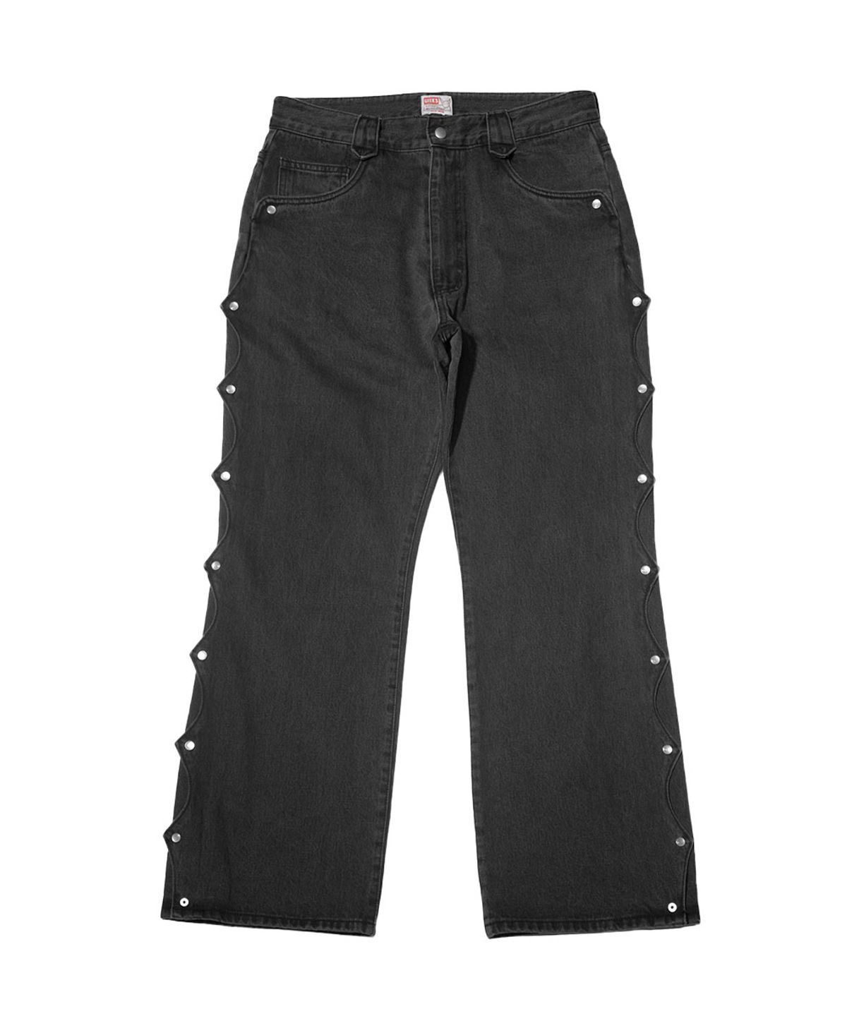 더 긱스(THE GEEKS) Ranch Flare Denim Jeans - Black