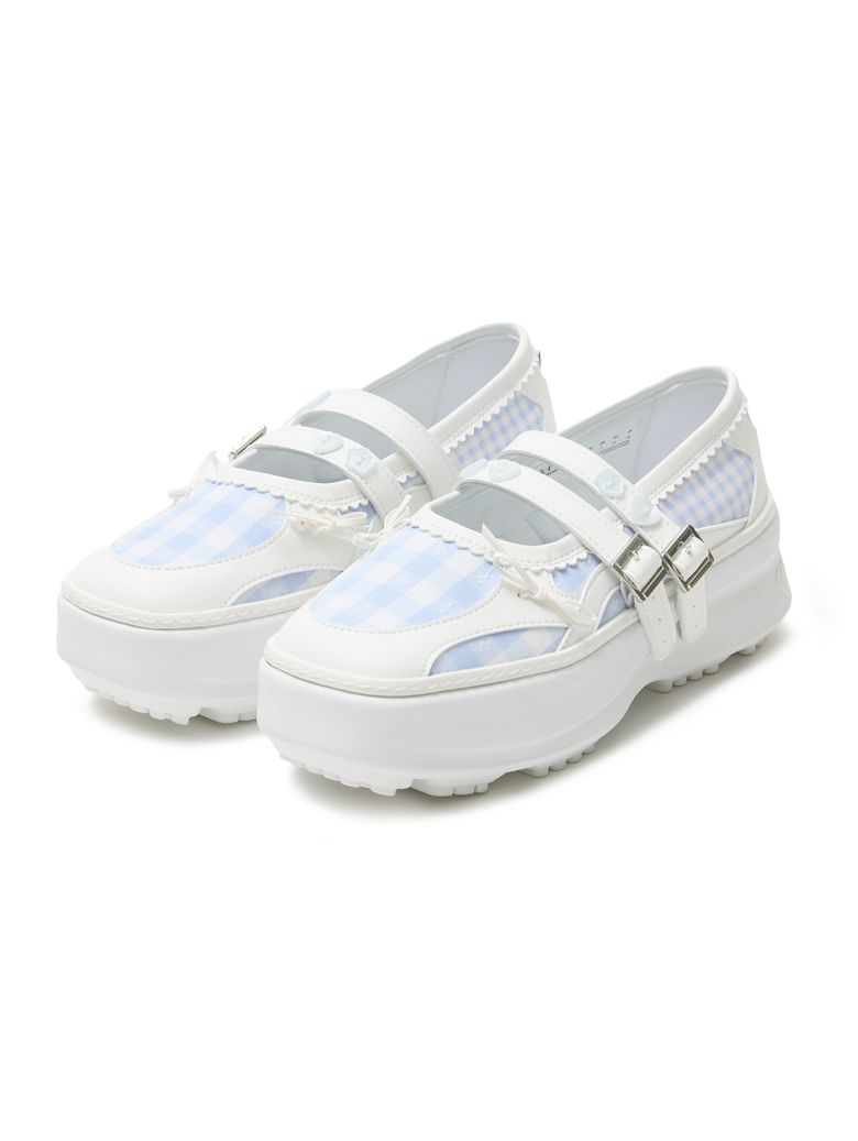 MEMENTO PATCHWORK PLATFORM MARYJANE [WHITE]