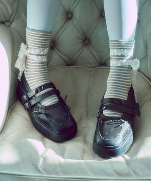 MEMENTO PATCHWORK PLATFORM MARYJANE [BLACK]