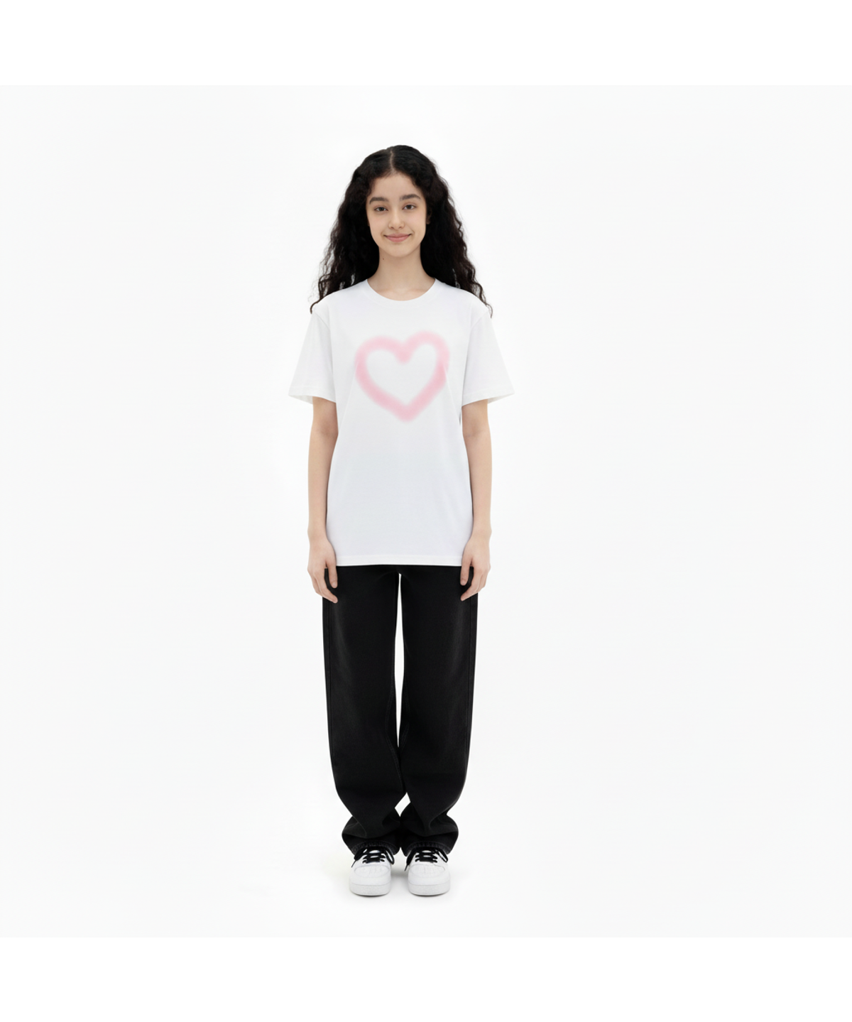 러브미오피셜(LOVEMIIOFFICIAL) 파스텔 하트 티셔츠 2ver.