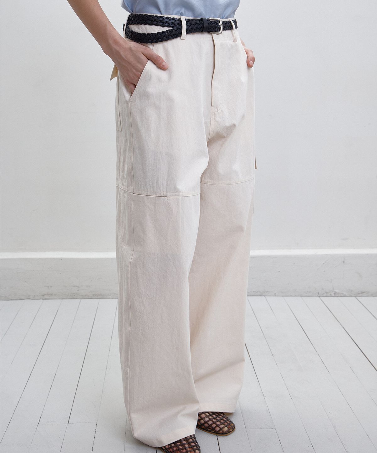 벗튼(BUT'TON) Pocket Detail Pants(Ivory)