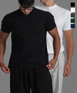 2pack 머슬핏 모달 실켓 반팔 티셔츠 5color