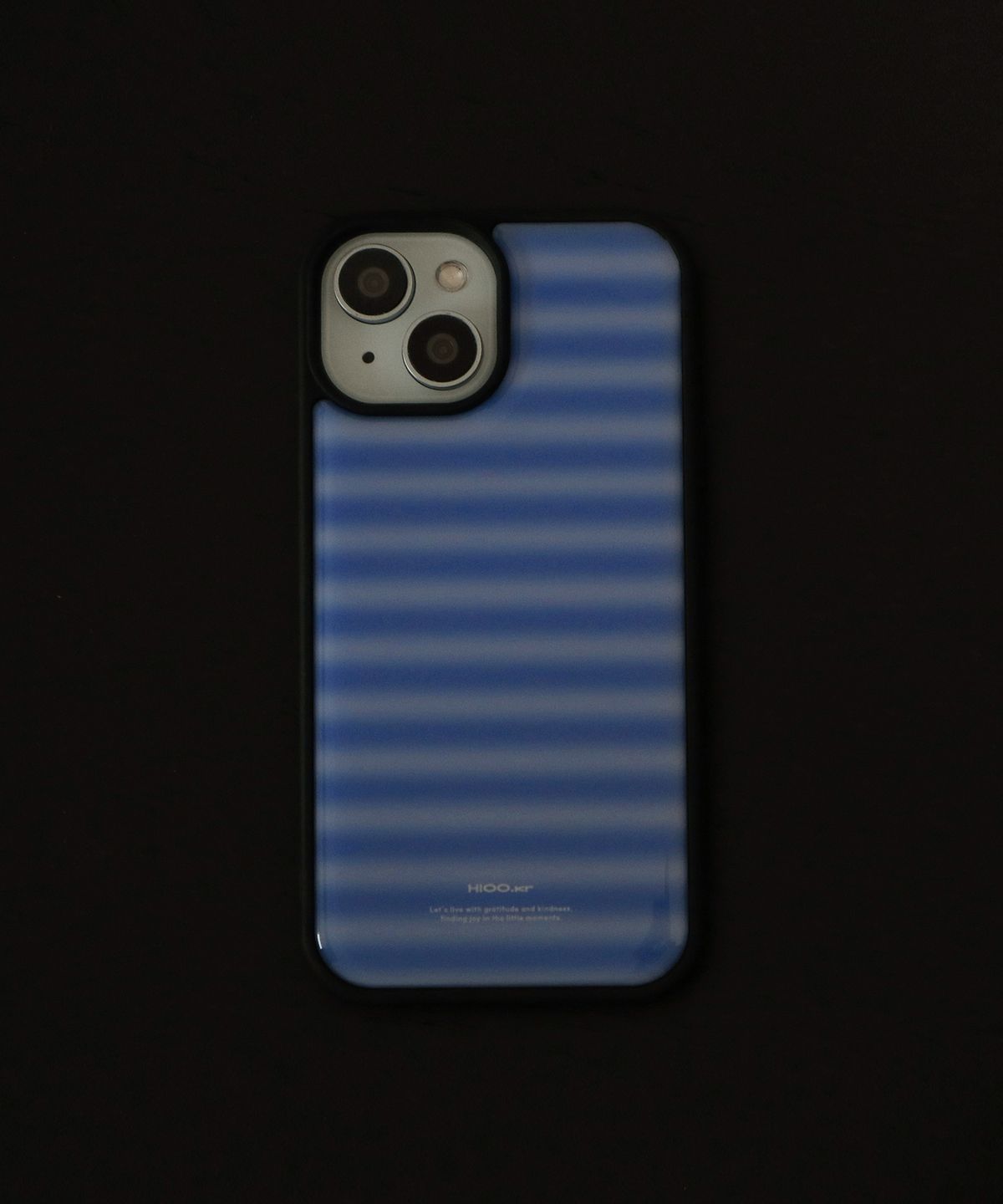 하이우(HIOO) stria epoxy case - blue. (에폭시 범퍼 케이스)
