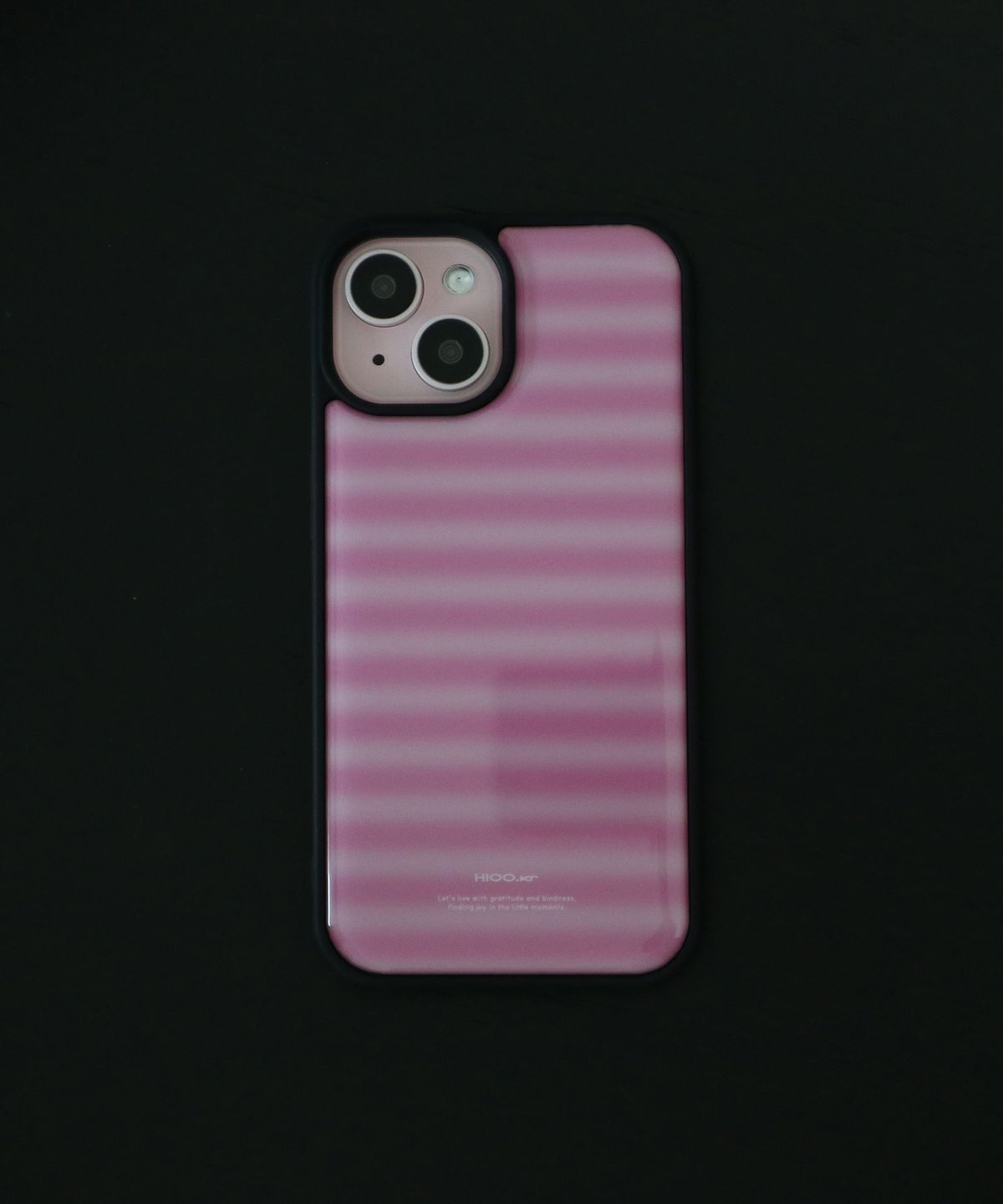 하이우(HIOO) stria epoxy case - pink. (에폭시 범퍼 케이스)