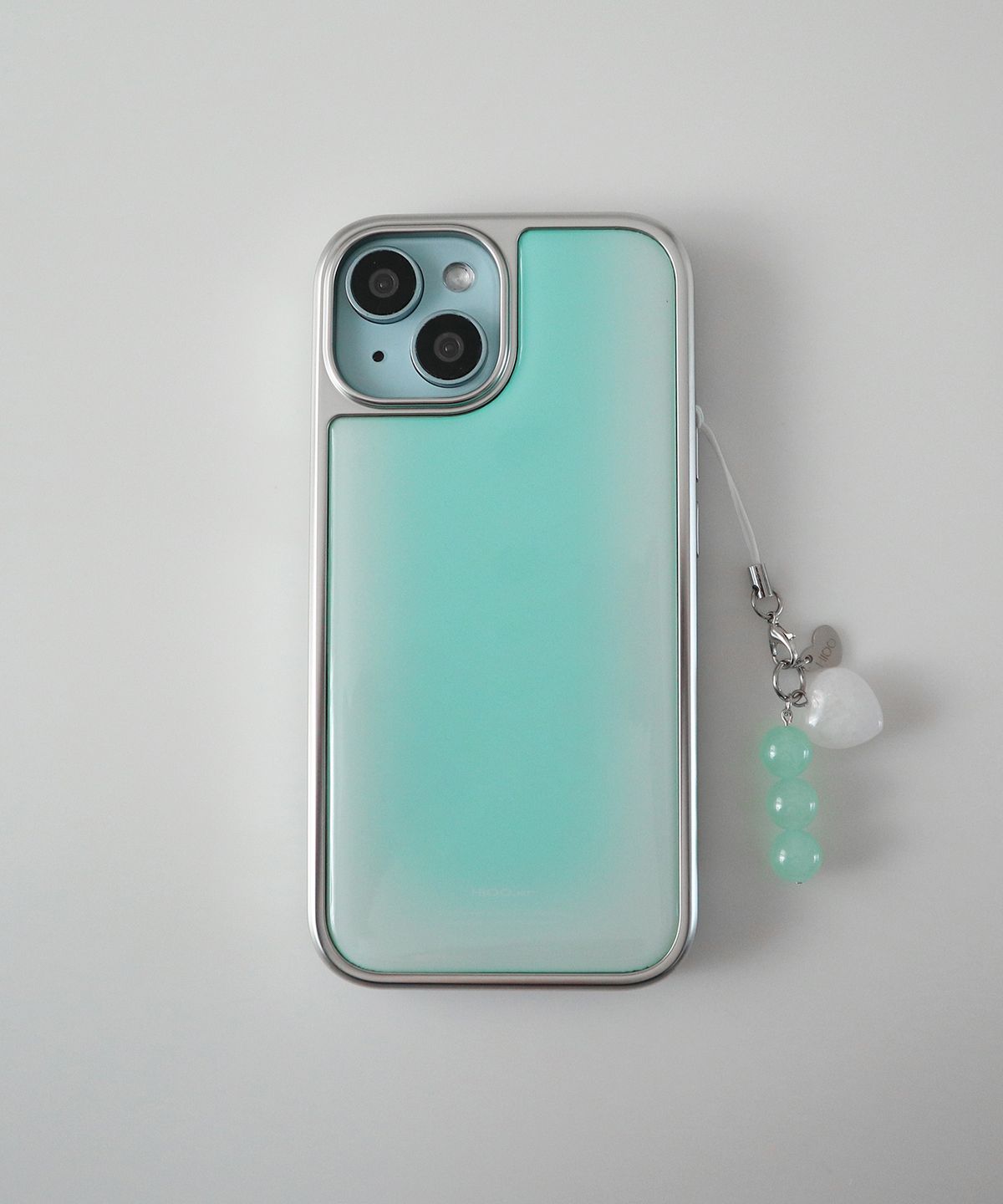 하이우(HIOO) syrup epoxy case - mint. (실버 에폭시 범퍼 케이스)
