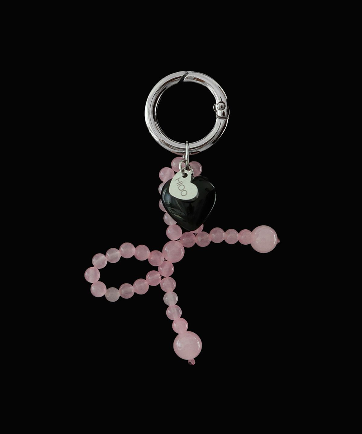 하이우(HIOO) Cinta keyring - pink black.