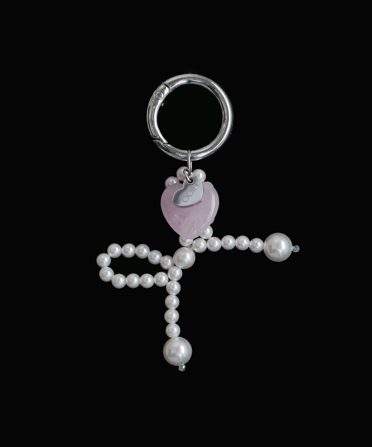 하이우(HIOO) Cinta keyring - pink rose.