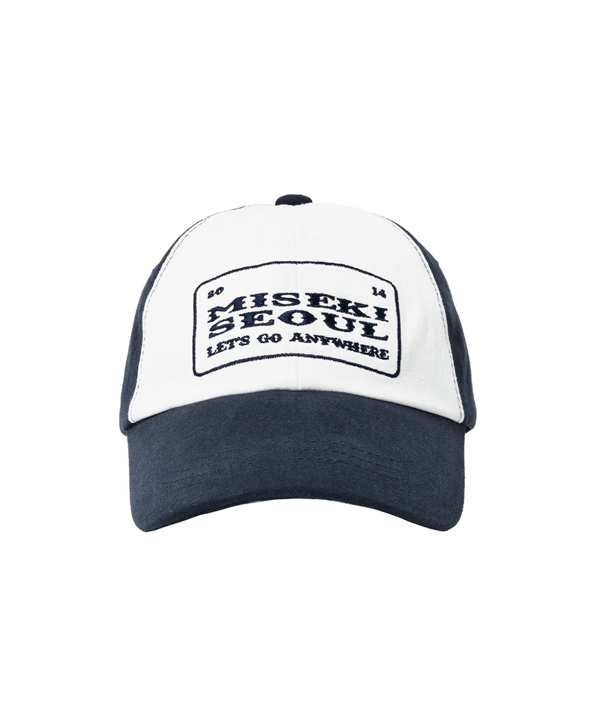 미세키서울 맨(MISEKISEOUL MEN) Anywhere two tone ball cap DARK NAVY