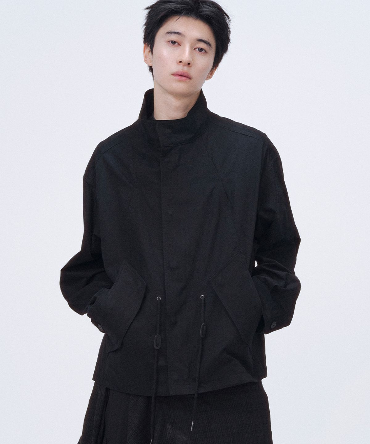미세키서울 맨(MISEKISEOUL MEN) Double pocket short field jacket BLACK