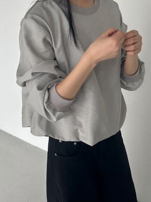 Stripe Balloon Sweatshirt (2C)