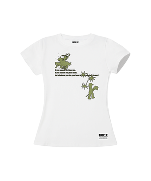 gree 세미크롭 반팔티 [화이트]