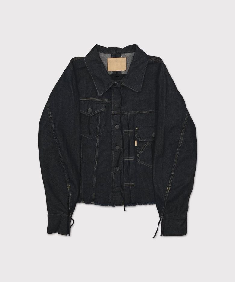 Deconstructed Denim Trucker(KOJIMA) INDIGO - INDIGO