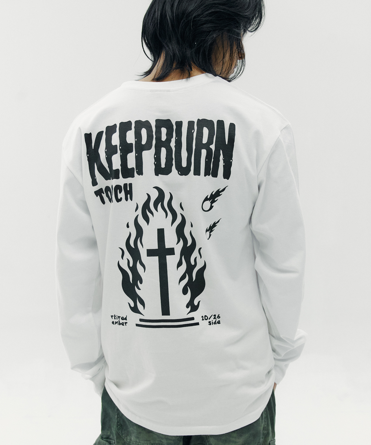 토치(TORCH) KEEP BURN Long Sleeve［WHITE］