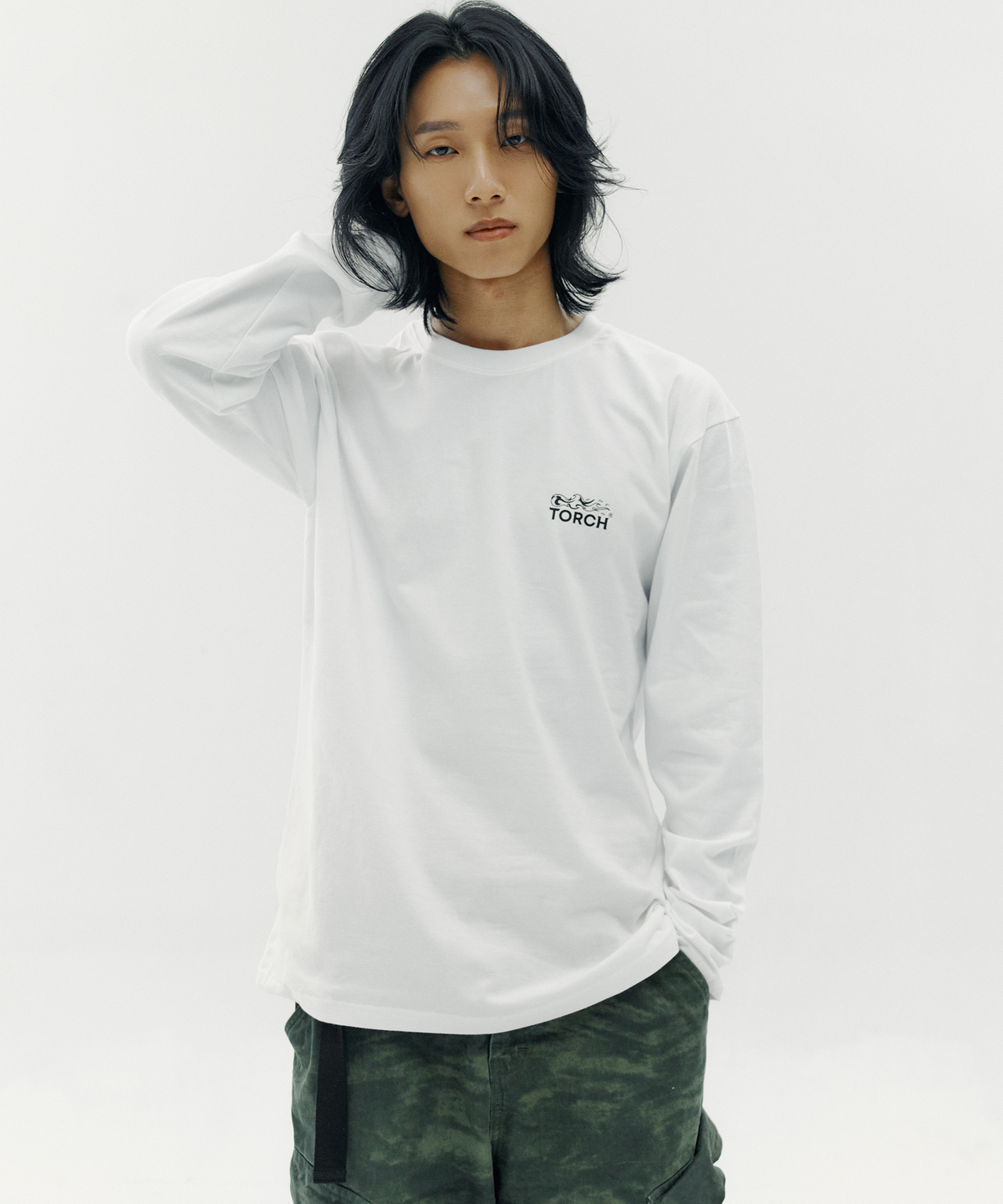 토치(TORCH) SIGNATURE Long Sleeve［WHITE］