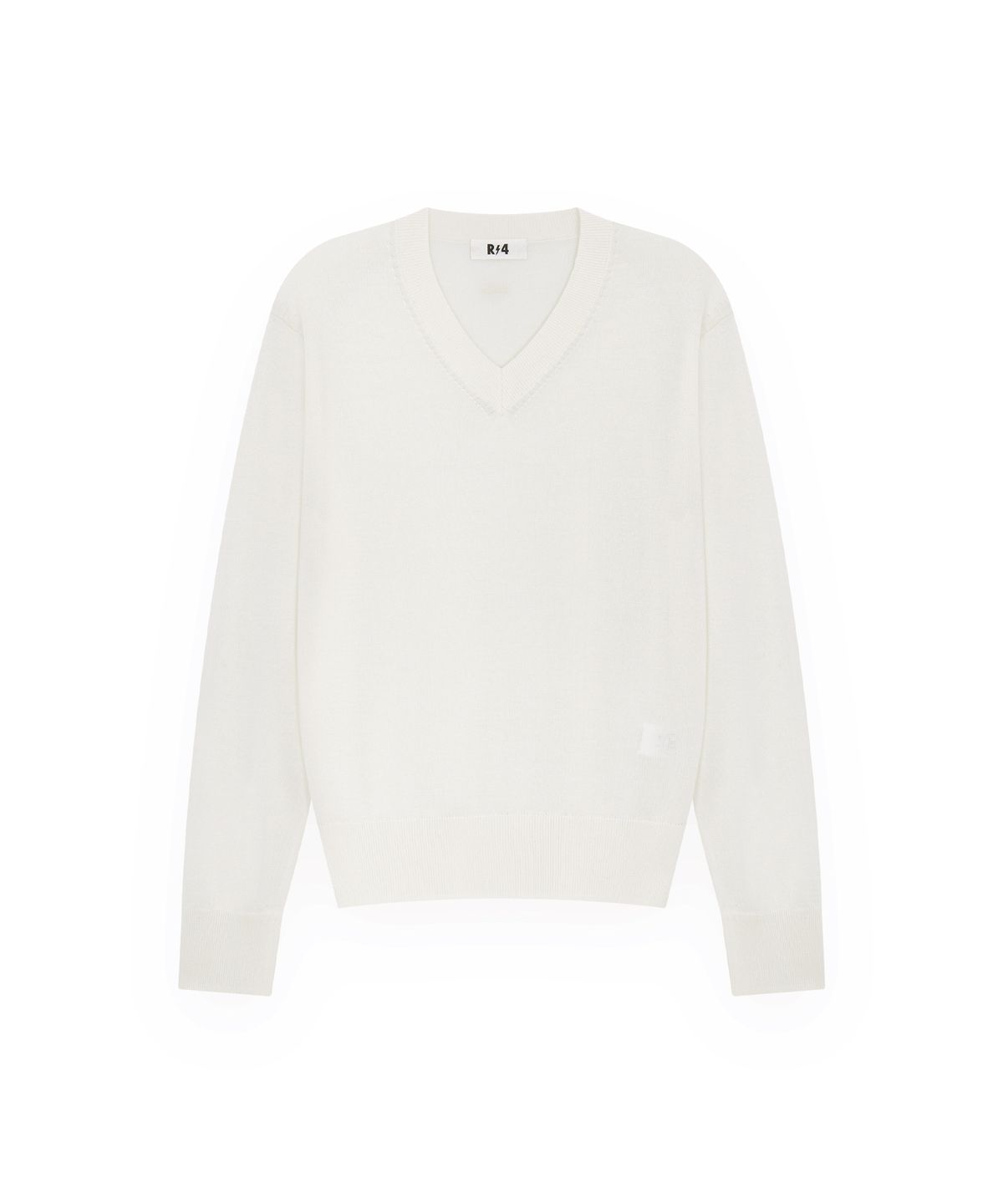 알포(R-4) R-0068 / LUX - REFINED SILK V-NECK(IVORY)