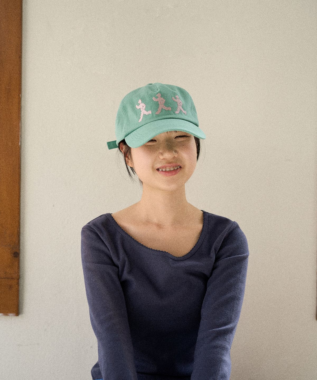 초록스튜디오(CHOROK STUDIO) Three People Ball Cap (Green)