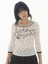 Sprinkle Melody Top Ivory-Black Dot