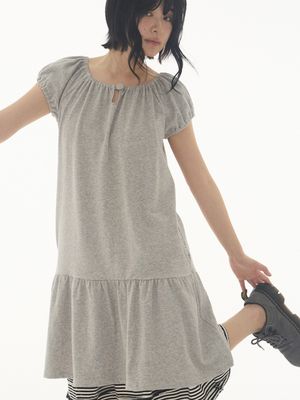 Mellow Dress Melange Grey
