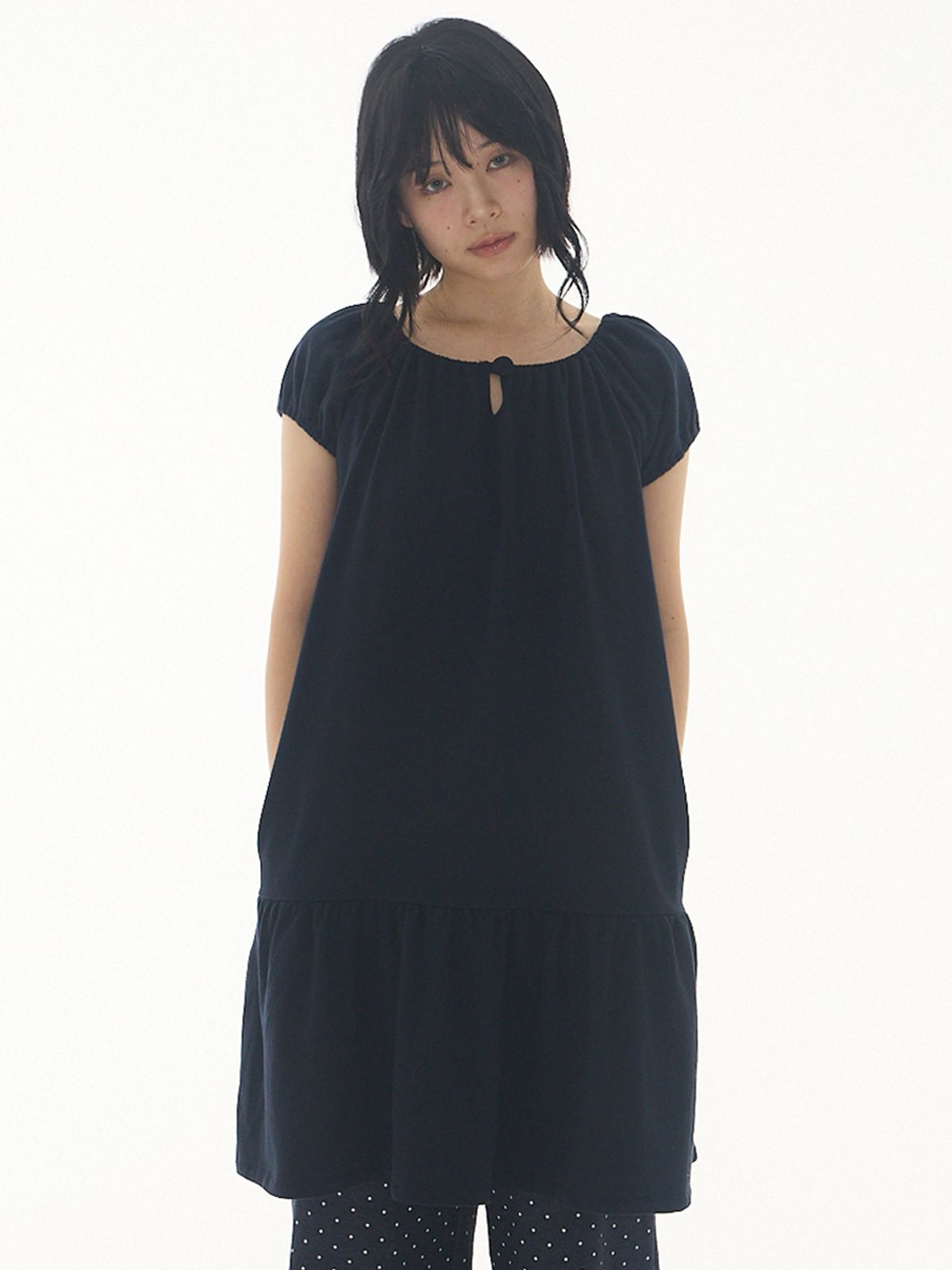 익스파이어드걸(EXPIRED GIRL) Mellow Dress Navy