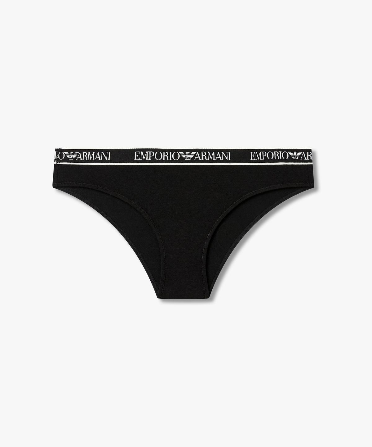 엠포리오 아르마니 언더웨어(EMPORIO ARMANI UNDERWEAR) 여성 로고 디테일 밴딩 브리프_블랙 0826111521