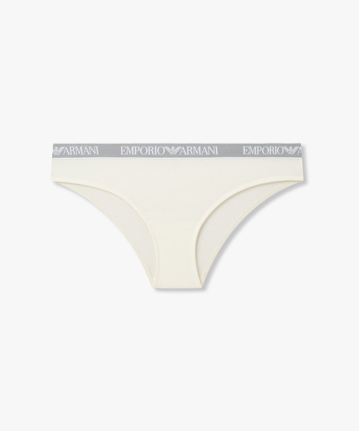 엠포리오 아르마니 언더웨어(EMPORIO ARMANI UNDERWEAR) 여성 로고 디테일 밴딩 브리프_화이트 0826111519