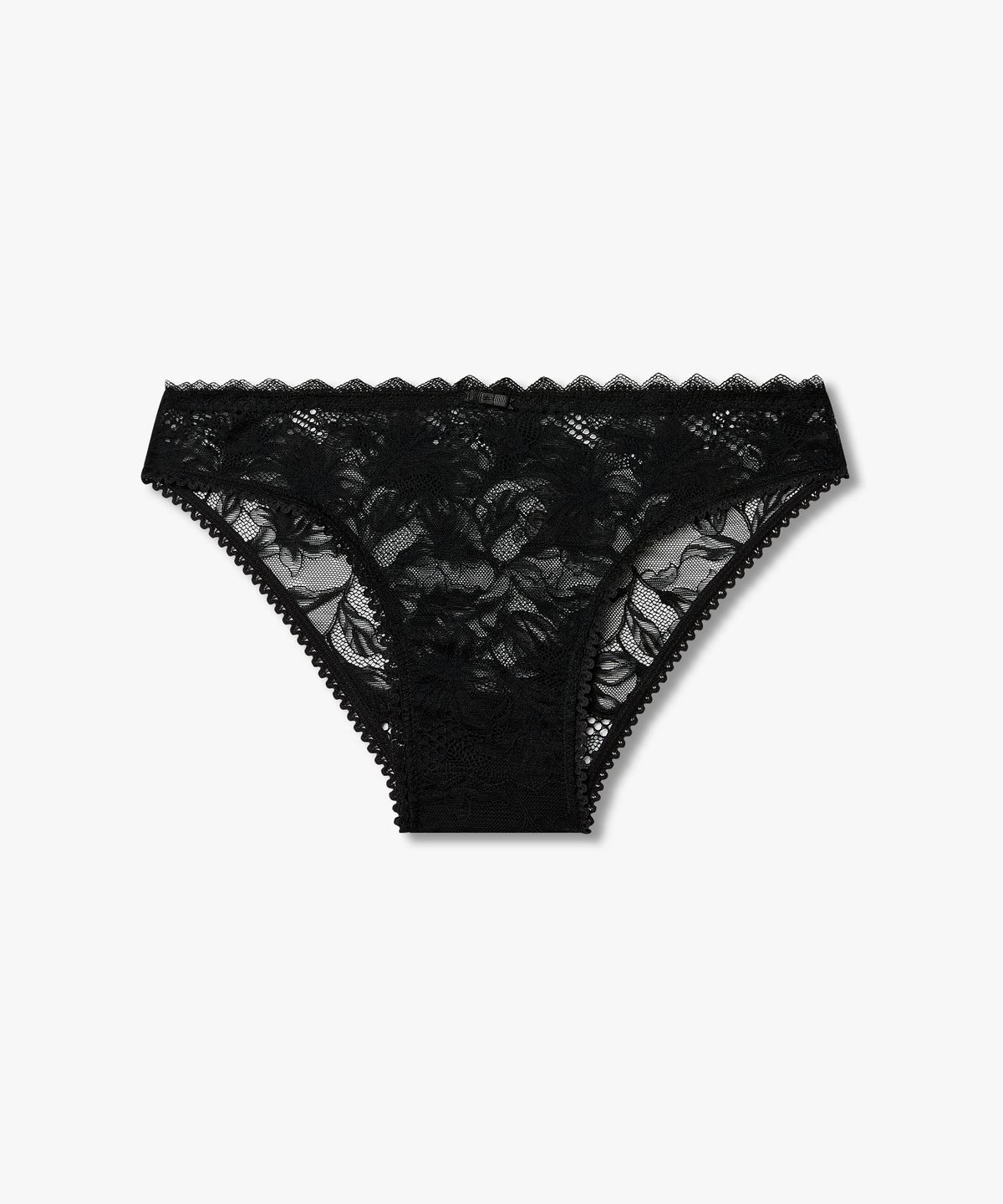 엠포리오 아르마니 언더웨어(EMPORIO ARMANI UNDERWEAR) 여성 플로럴 레이스 시스루 브리프_블랙 0826111505