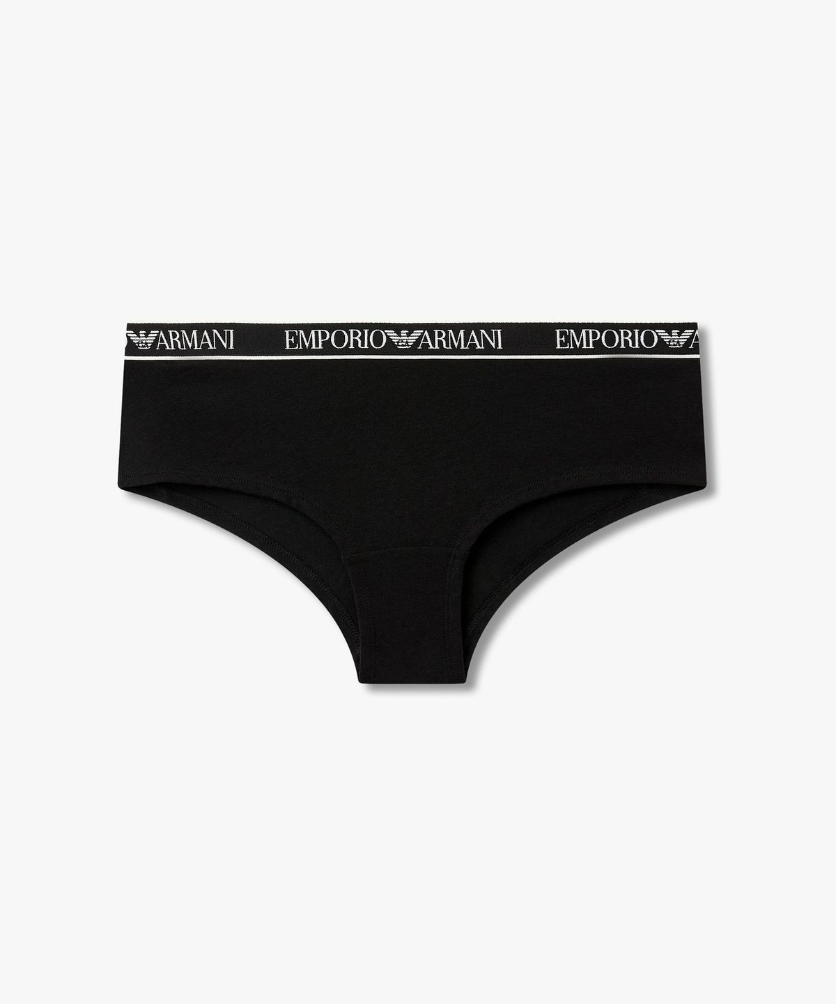엠포리오 아르마니 언더웨어(EMPORIO ARMANI UNDERWEAR) 여성 로고 디테일 밴딩 치키 팬츠_블랙 0826112503
