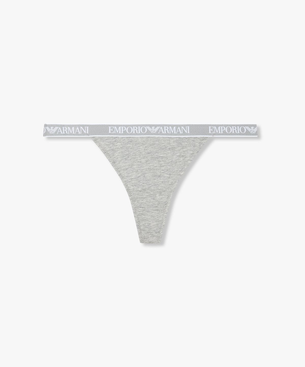 엠포리오 아르마니 언더웨어(EMPORIO ARMANI UNDERWEAR) 여성 로고 디테일 밴딩 티팬티_멜란지 그레이 0826110520