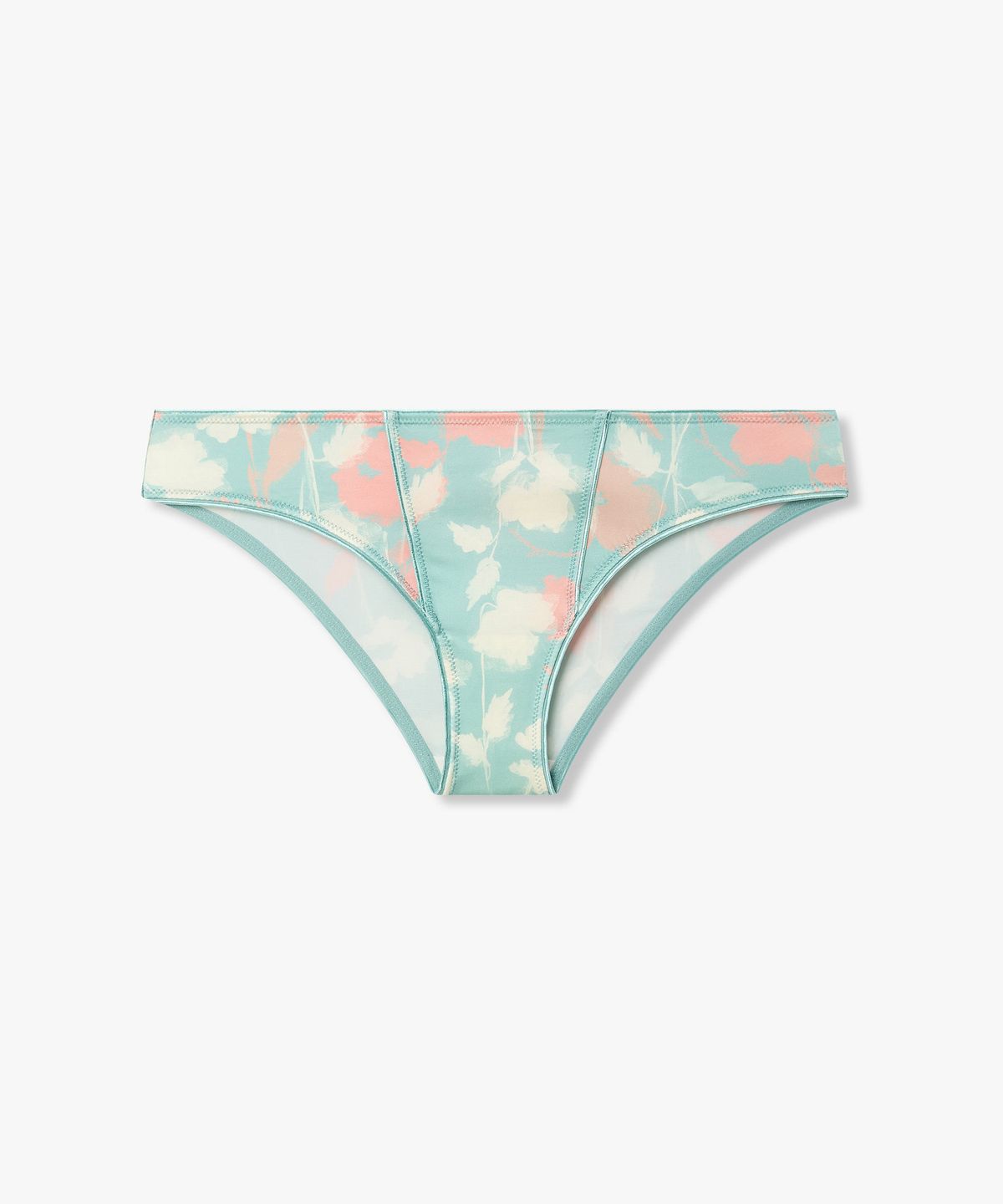 엠포리오 아르마니 언더웨어(EMPORIO ARMANI UNDERWEAR) 여성 로고 앤 플라워 프린트 브리프_터콰이즈 0826111510