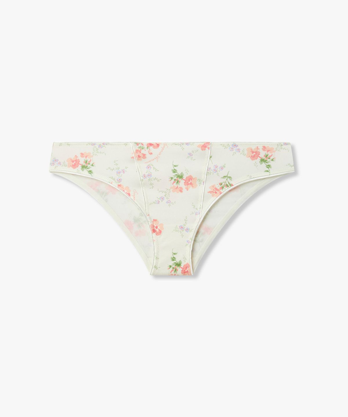 엠포리오 아르마니 언더웨어(EMPORIO ARMANI UNDERWEAR) 여성 로고 앤 플라워 프린트 브리프_화이트 0826111509