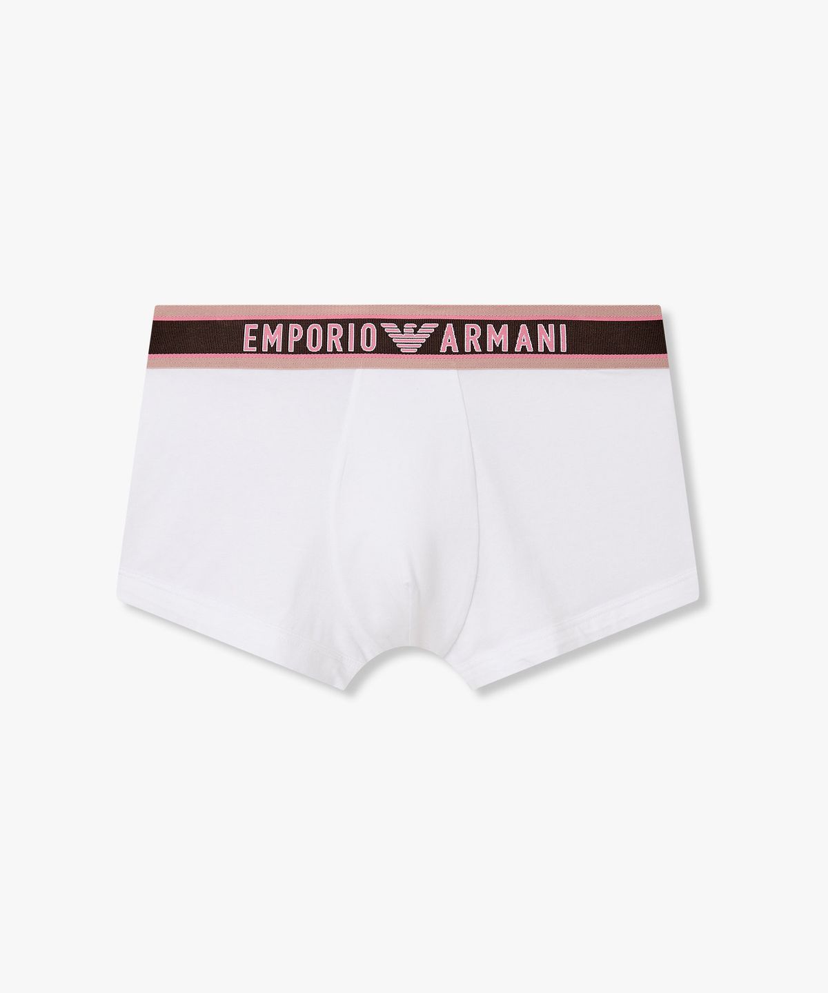 엠포리오 아르마니 언더웨어(EMPORIO ARMANI UNDERWEAR) 남성 배색 트림 빅 로고 밴딩 드로즈_화이트 0816112024