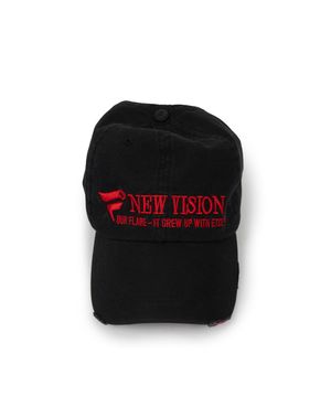 NEW VISION DESTROYED WASHED CAP (RED)