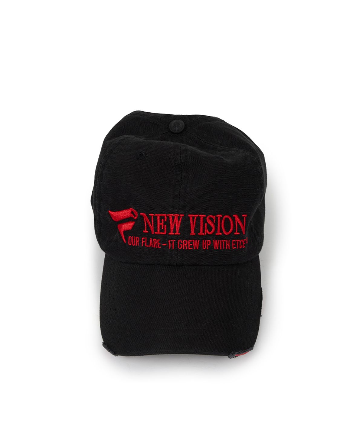 이티씨이(ETCE) NEW VISION DESTROYED WASHED CAP (RED)