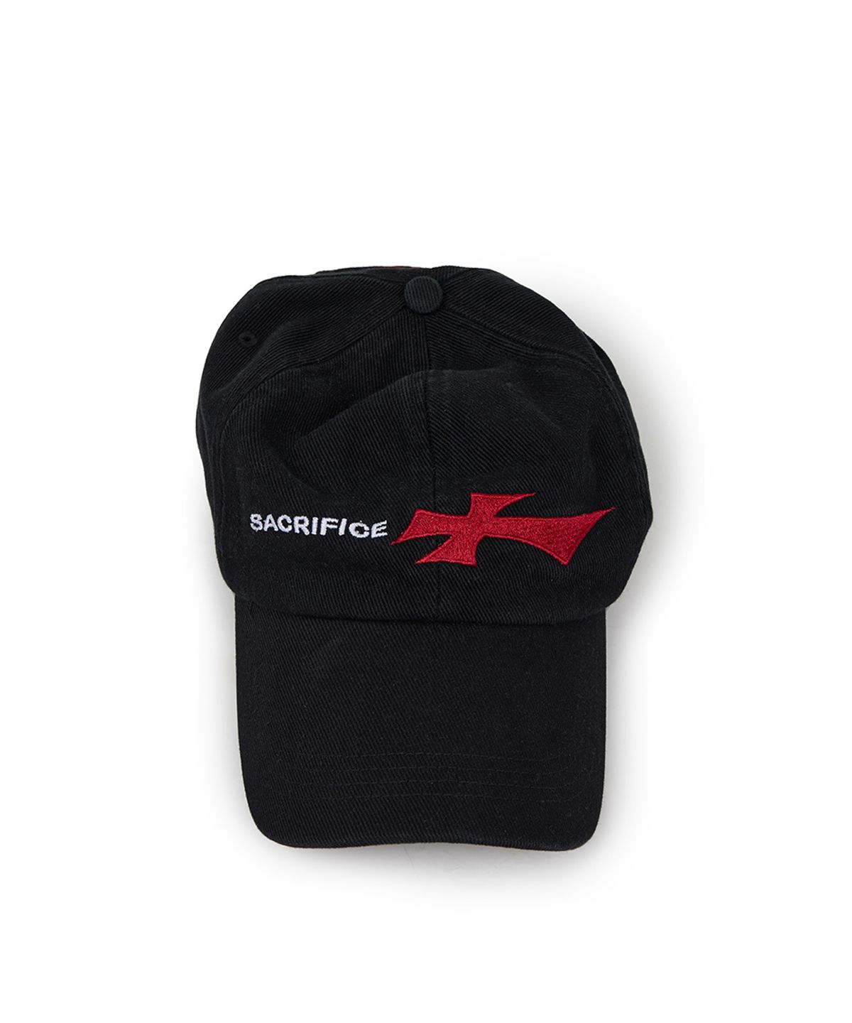이티씨이(ETCE) WASHED SACRIFICE CAP (BLACK)