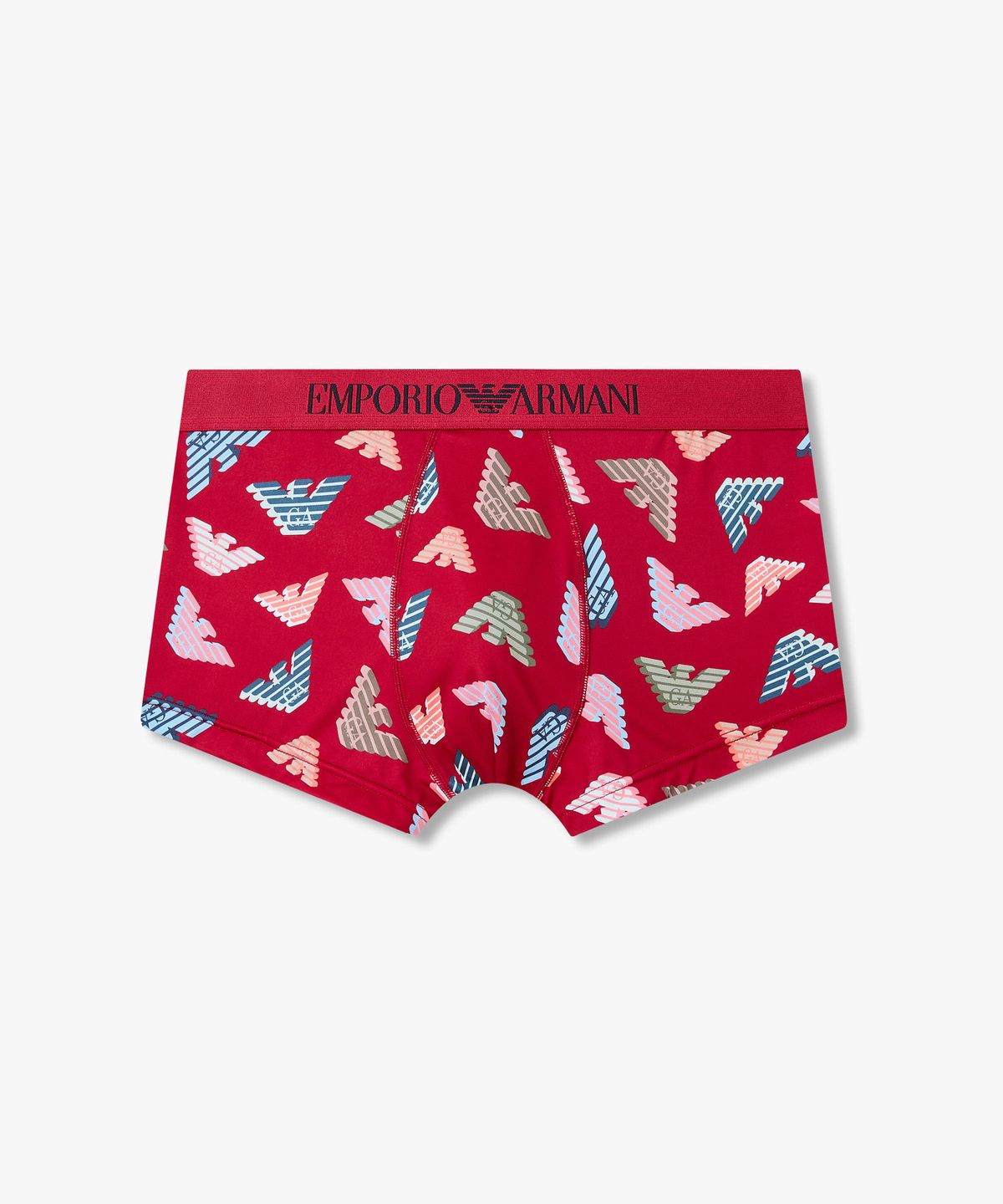 엠포리오 아르마니 언더웨어(EMPORIO ARMANI UNDERWEAR) 남성 3D로고 패턴 프린트 드로즈_레드 0816112037