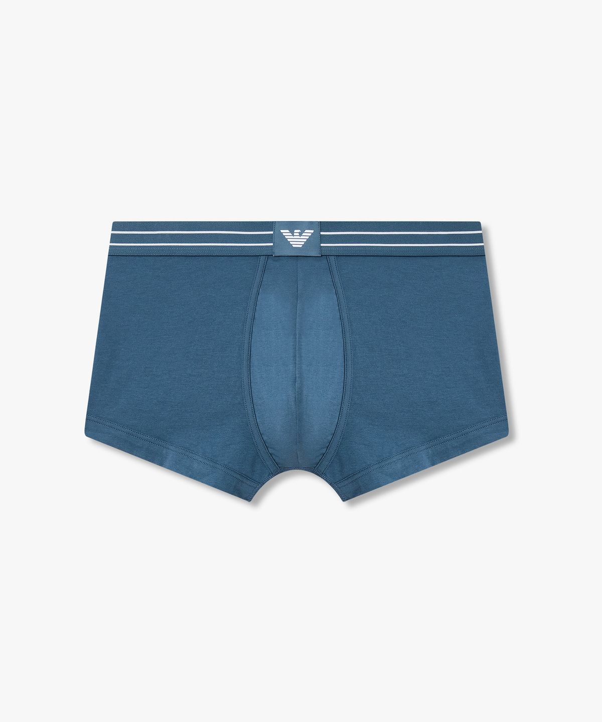 엠포리오 아르마니 언더웨어(EMPORIO ARMANI UNDERWEAR) 남성 스트라이프 밴딩 코튼 드로즈_블루 그린 0816112051