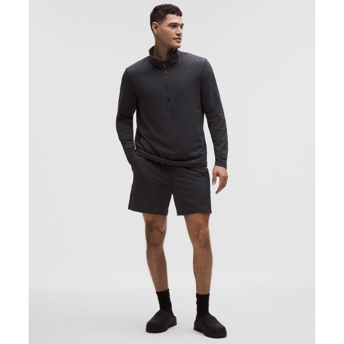 룰루레몬(LULULEMON) 소프트 저지 쇼츠 5inch  HBLK HOBS